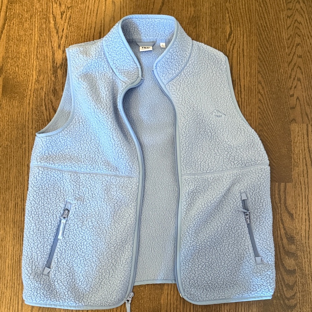 Aritzia Sky Blue Fleece Vest